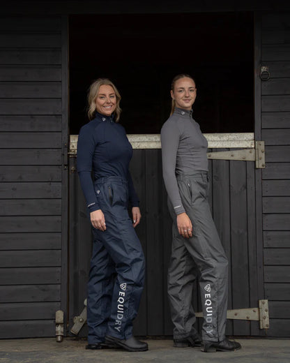 EQUIDRY Waterproof Trousers Fleece Lined Women's Grey