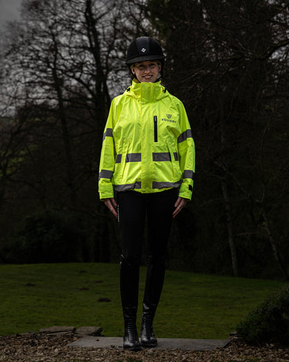 EQUIDRY Shortie Women's Hi-Vis Waterproof Riding Coat | Equiflair