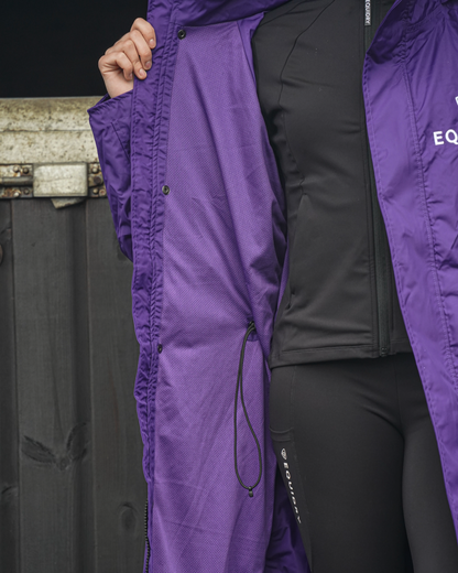EQUIDRY EVOLUTION WOMEN'S MESH LINED PURPLE Waterproof Coat Open Buy Now
