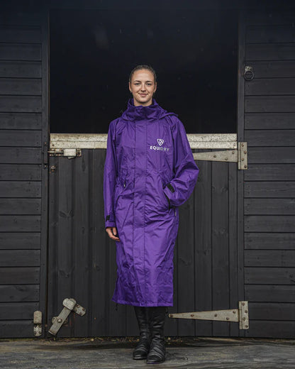 EQUIDRY Women's Purple Waterproof Riding Coat - Equestrian Apparel
