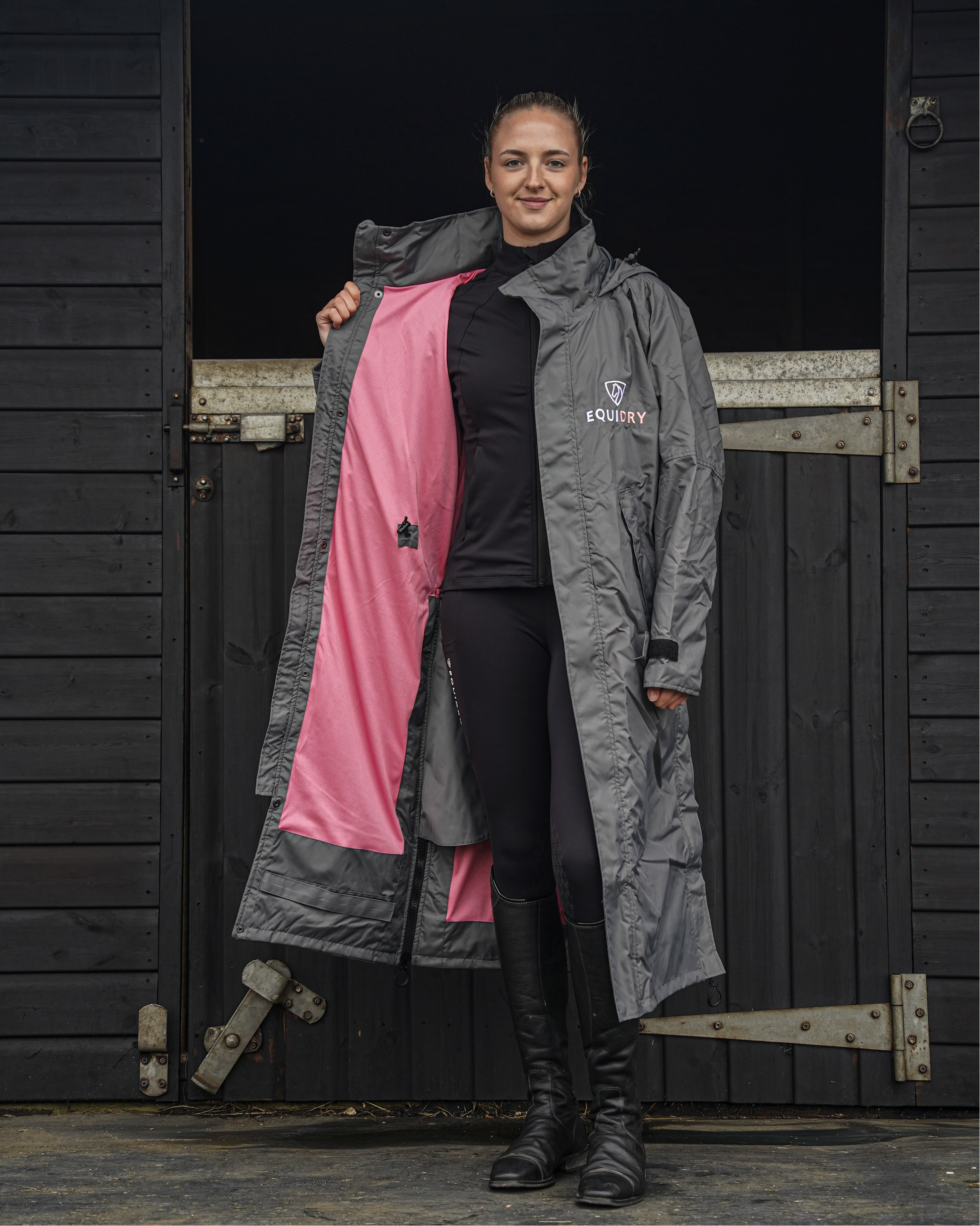 EQUIDRY Evolution Women's Mesh Lined Grey/Pink