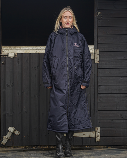 EQUIDRY Original Women's Thick Fleece Navy/Pale Pink