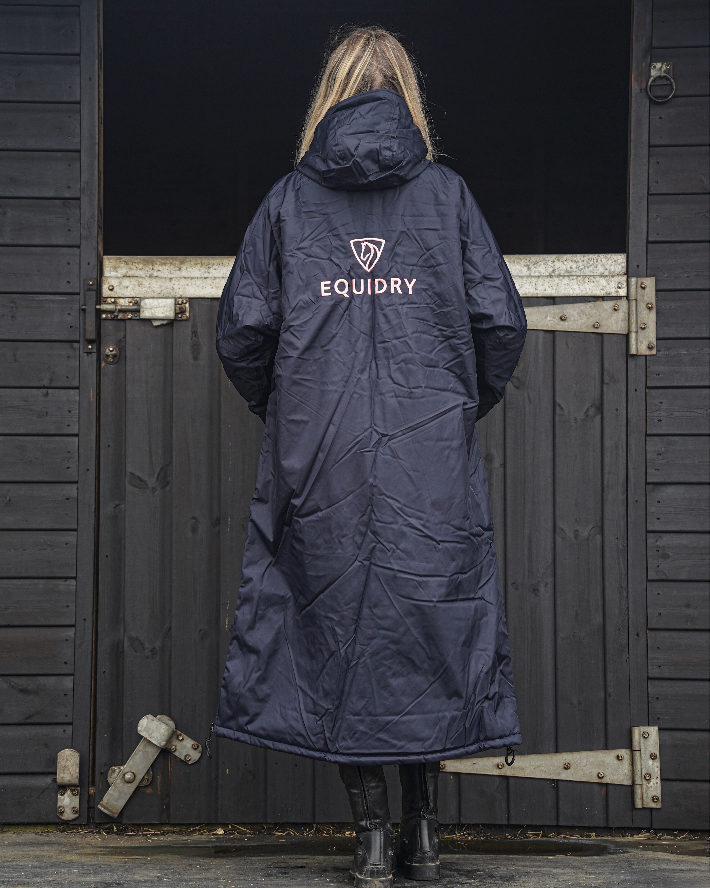 EQUIDRY Original Women's Thick Fleece Navy/Pale Pink