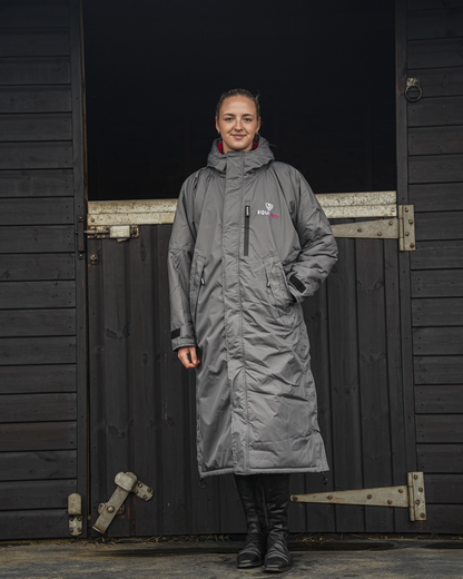 EQUIDRY Evolution Women's Thick Fleece Grey/Peacock Pink