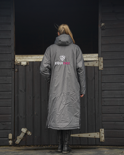 EQUIDRY Evolution Women's Thick Fleece Grey/Peacock Pink