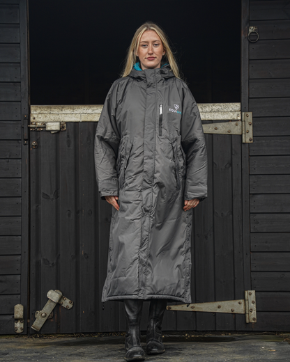 EQUIDRY Evolution Women's Thick Fleece Grey/Turquoise