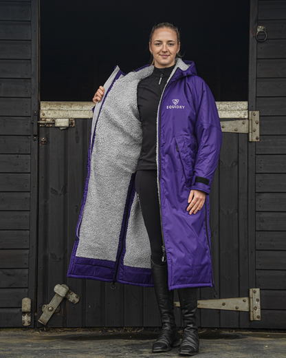 EQUIDRY Original Women's Thick Fleece Purple/Grey