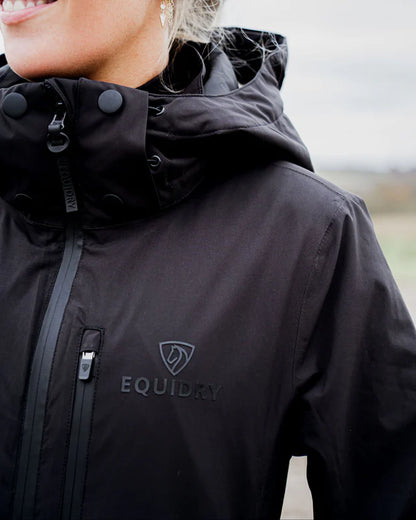 EQUIDRY Iris Warm Waterproof Riding Jacket Women's Black