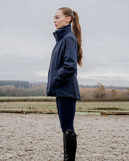 Equidry Iris Waterproof Riding Jacket - Women's Navy: Durable, stylish, and designed for optimal performance in all weather conditions.