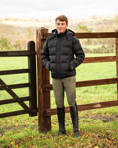 Tor Men's Waterproof Puffer Jacket Black EQUIDRY