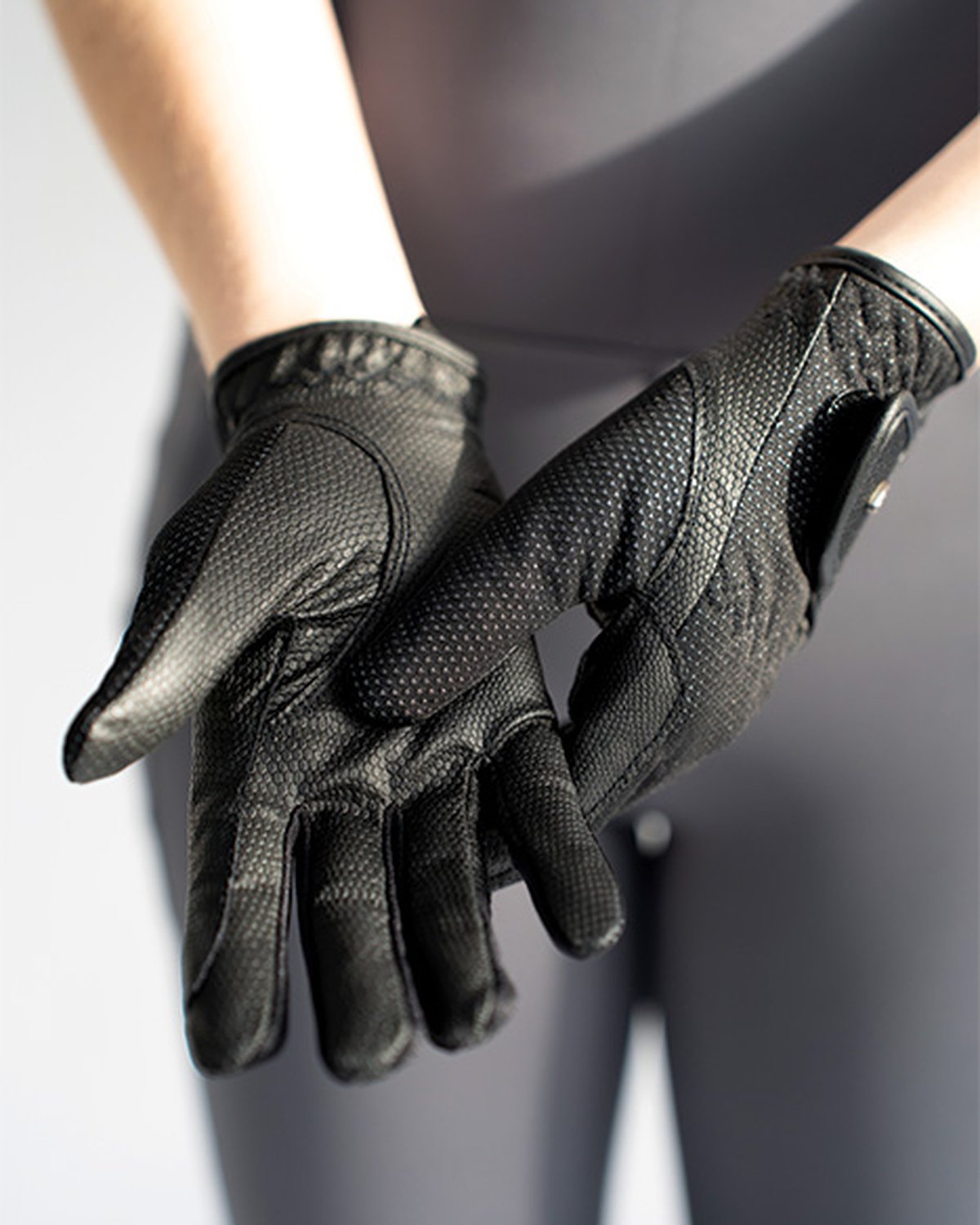 Woof Wear Windproof Riding Gloves Black - Equestrian Gloves for Warmth & Grip