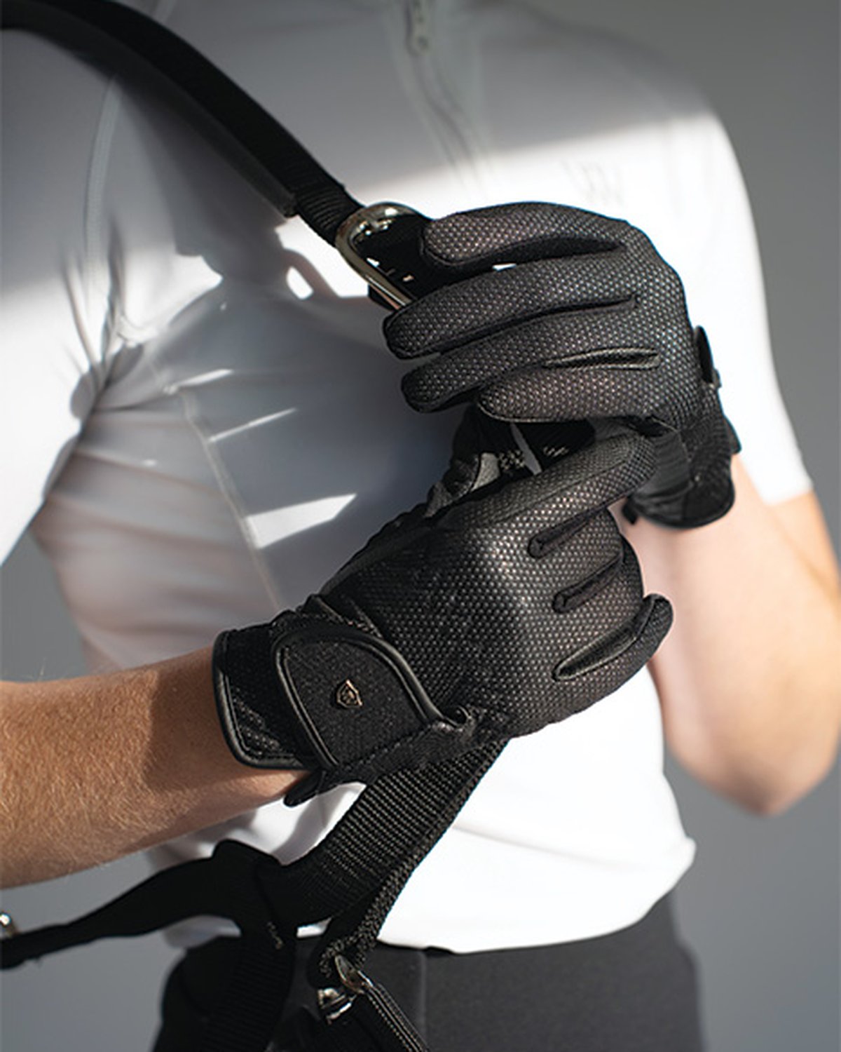 Woof Wear Windproof Riding Gloves - Black | Equestrian Gloves for Cold Weather Riding