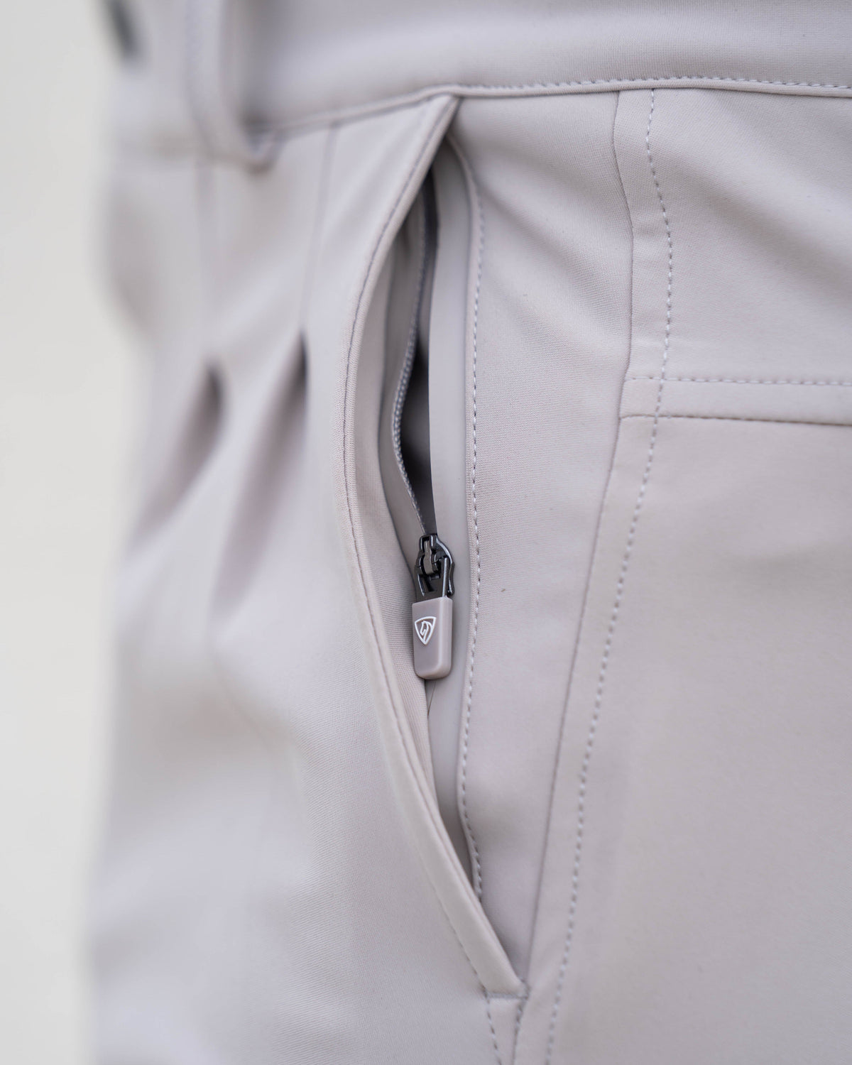 Equidry Men's Waterproof Beige Riding Breeches with Zip Pocket