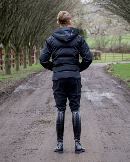 Equidry Men's Black Waterproof Riding Breeches with Full Seat Grip