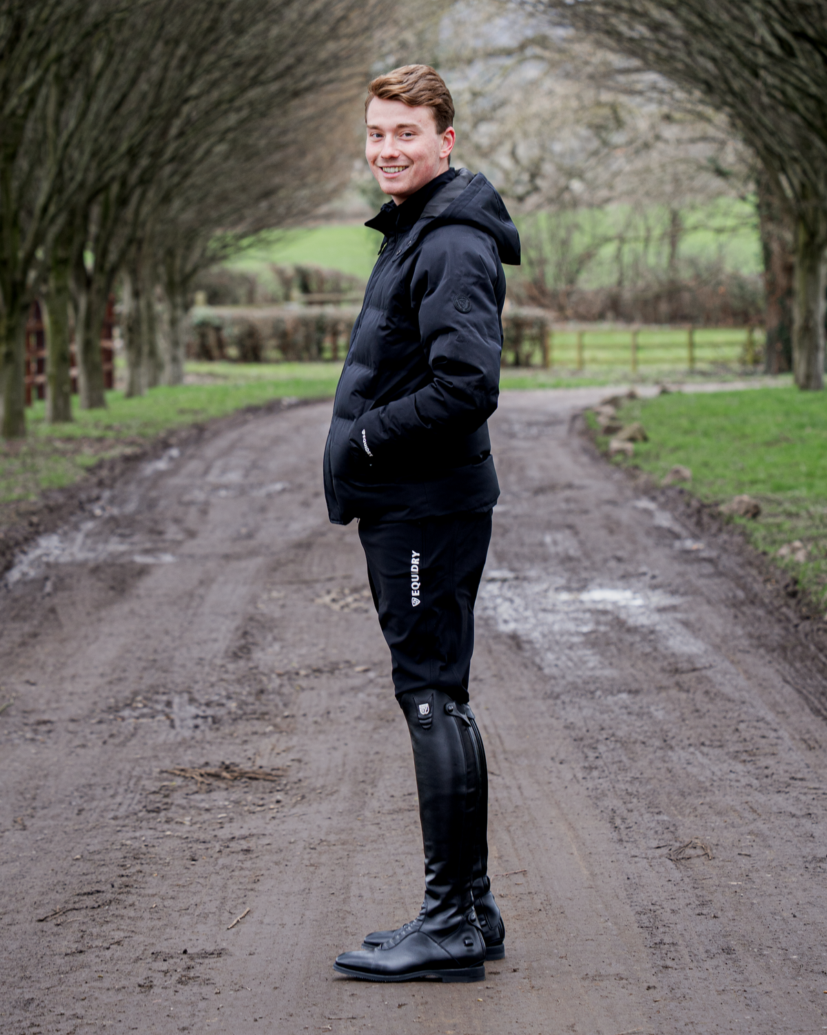 Equidry Men's Waterproof Riding Breeches Black - Equestrian Gear