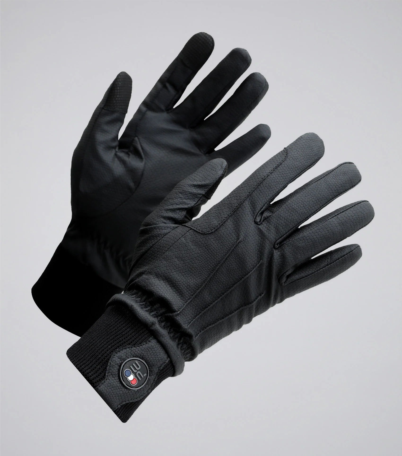 Premier Equine Black Waterproof Riding Gloves: Equestrian Gloves for Winter Riding, Touchscreen Compatible