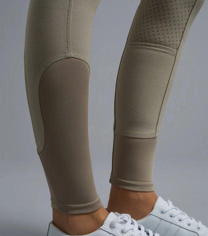 Premier Equine Beige Riding Breeches - Gel Seat Competition Pants - Equiflair