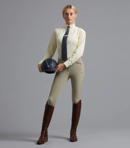 Premier Equine Delta Beige Ladies Full Seat Gel Competition Riding Breeches