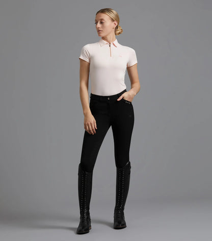 Premier Equine Delta Ladies Full Seat Gel Riding Breeches - Black Equestrian Pants for Women | Equiflair