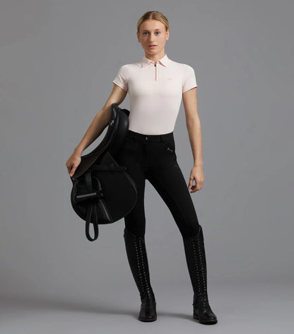 Premier Equine Delta Ladies Riding Breeches - Equestrian Style, Black Full Seat Gel Breeches