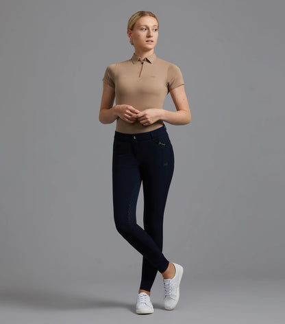 Premier Equine Delta Ladies Navy Riding Breeches - Full Seat Gel, Equestrian Apparel, Equiflair