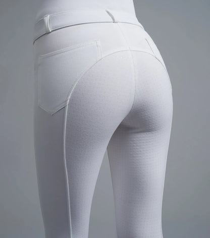 Premier Equine White Riding Breeches - Ladies Delta Full Seat Gel Competition Breeches