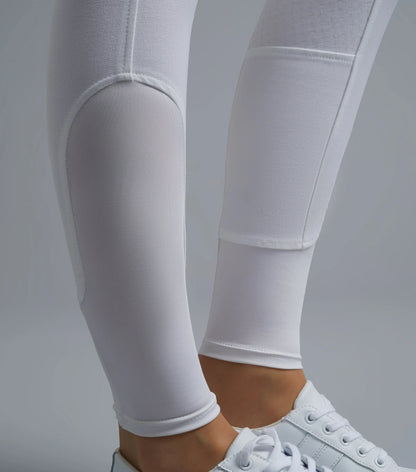 PREMIER EQUINE White Riding Breeches - Delta Ladies Full Seat Gel Competition Breeches.