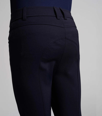 Premier Equine Derby Boys Navy Riding Breeches: Equestrian Apparel, Boys Breeches, Horse Riding Clothing.