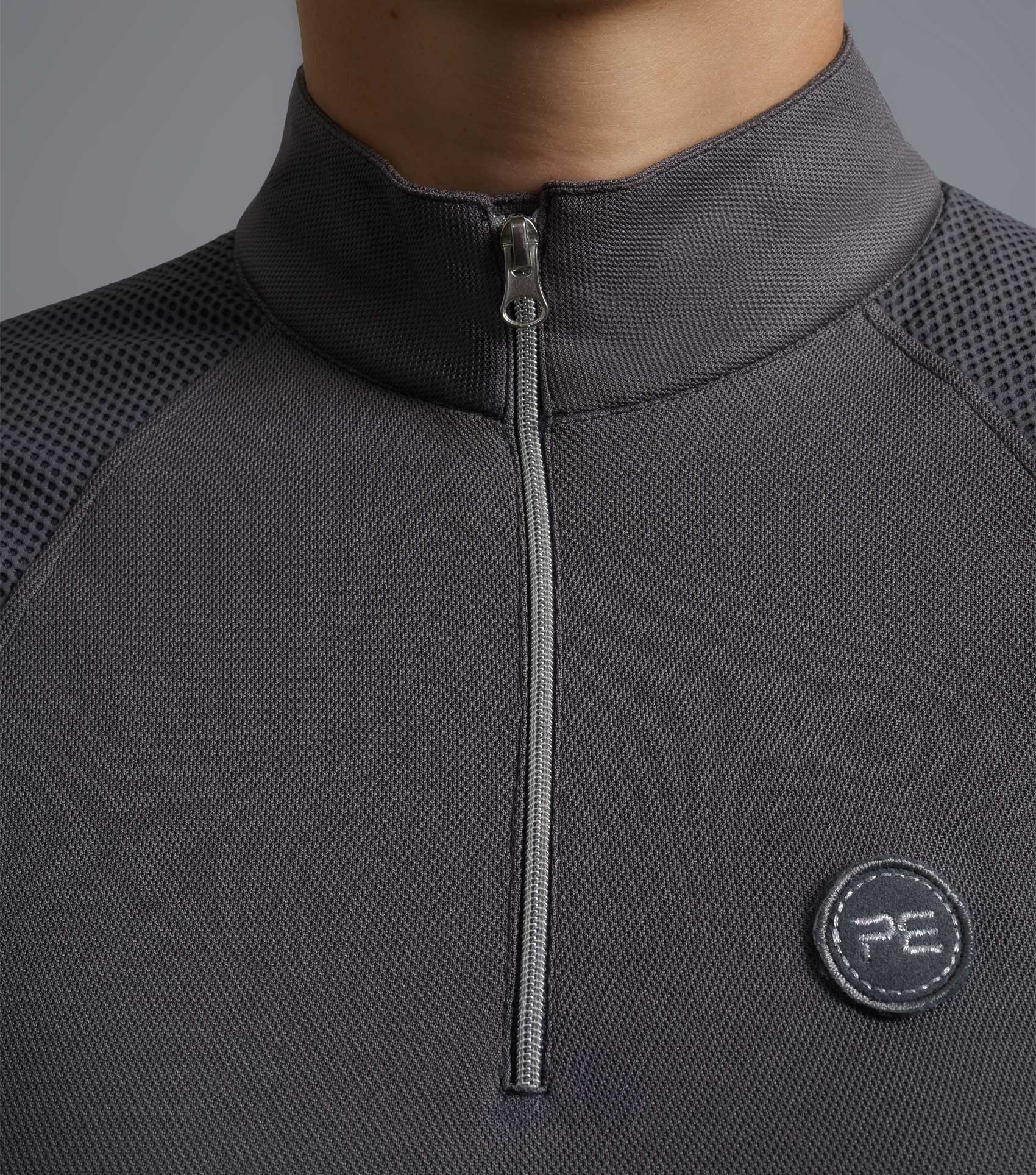 PREMIER EQUINE Ladies Sleeveless Riding Top - Technical Anthracite Grey Equestrian Apparel