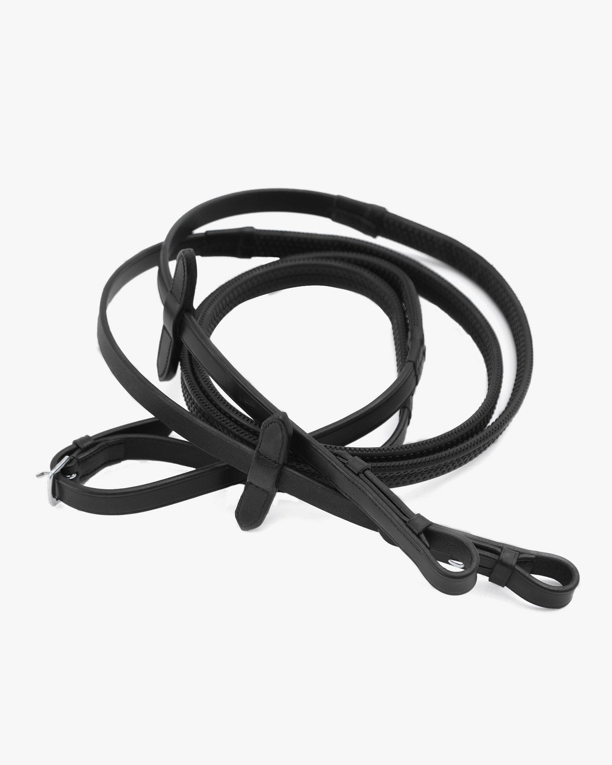Premier Equine Diego Rubber Reins Black
