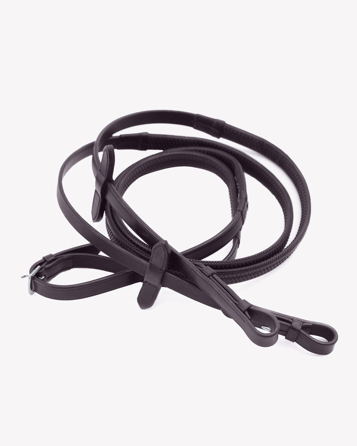 Premier Equine Diego Rubber Reins Brown