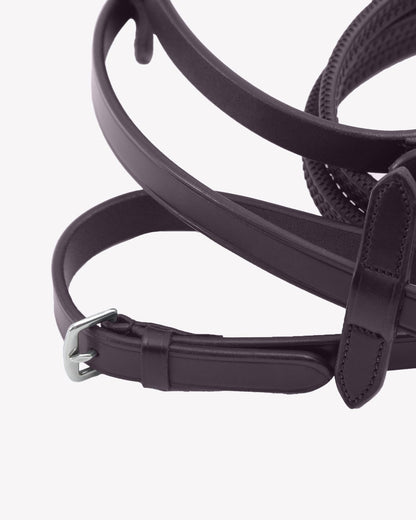Premier Equine Diego Rubber Reins Brown