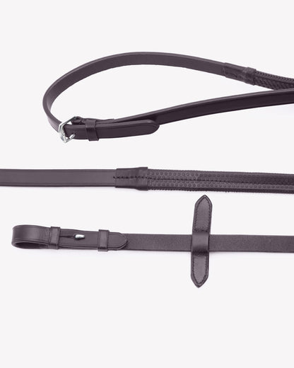 Premier Equine Diego Rubber Reins Brown