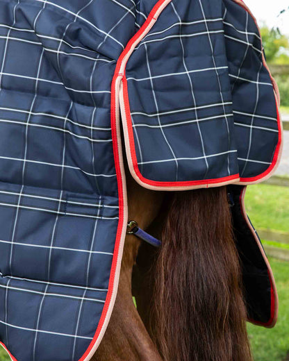 Premier Equine Domus 200g Combo Stable Rug Navy Check