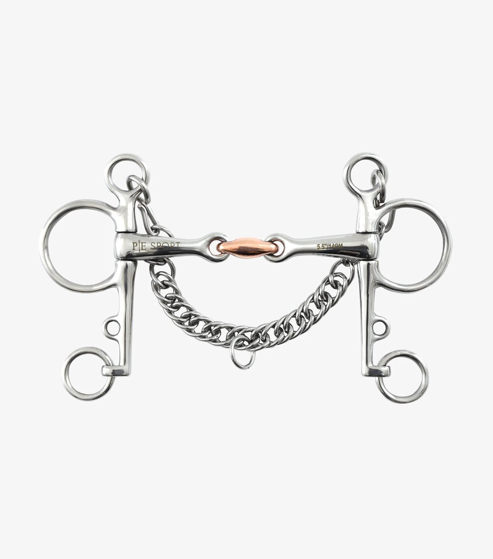 Horse Pelham Bit - Double Jointed with Copper Lozenge - Equiflair Equestrian Supply