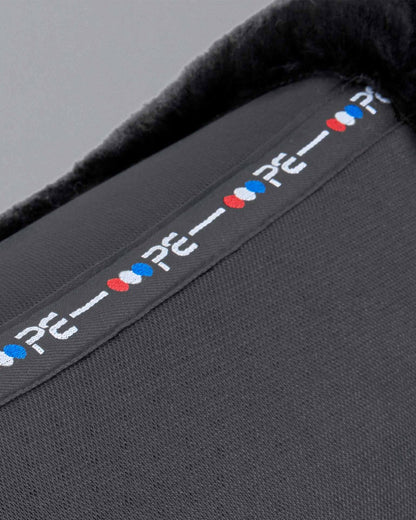 PREMIER EQUINE Dressage Saddle Pad: AirTechnology, Shockproof Wool, Black. Close Contact Comfort for Horse & Rider.