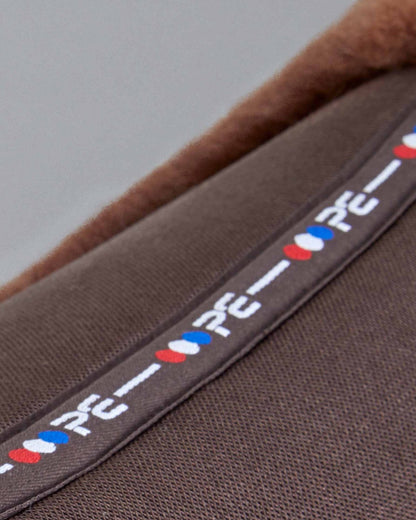 Premier Equine Dressage Saddle Pad - Close Contact Airtechnology Brown Wool Saddle Pad Detail