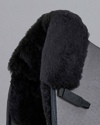 Premier Equine Dressage Saddle Pad - Black Wool, Air Technology, Shockproof. Close Contact Comfort & Protection