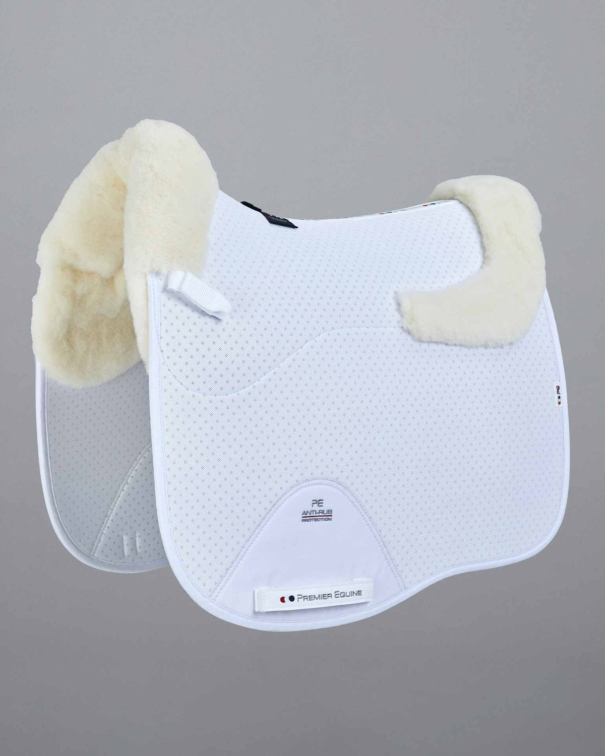 Premier Equine Dressage Saddle Pad: Shockproof, Wool Lined for Horse Comfort & Protection