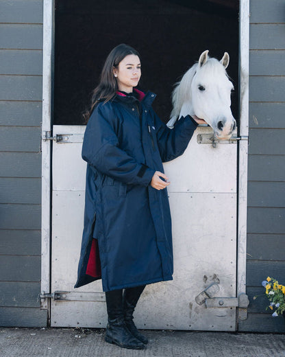 EQUIDRY Evolution Children's Thick Fleece Navy/Raspberry