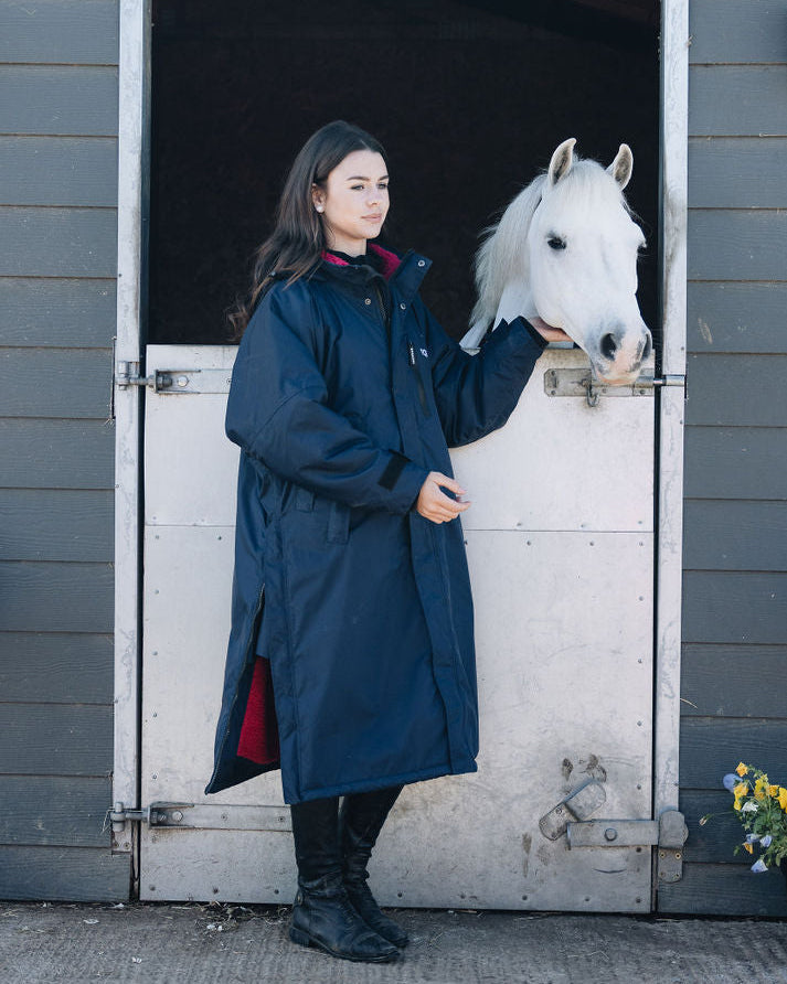 EQUIDRY Evolution Children's Thick Fleece Navy/Raspberry