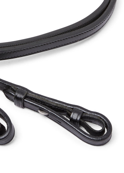 Black Leather Horse Reins with Grips - EcoRider Equestrian Riding Tack - Leatherwork location-109746323830-outofstock 48