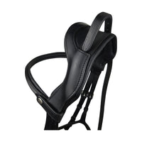 Ecorider Freedom Headpiece: Black Eco-Leather Horse Bridle - Anatomical, Padded Comfort