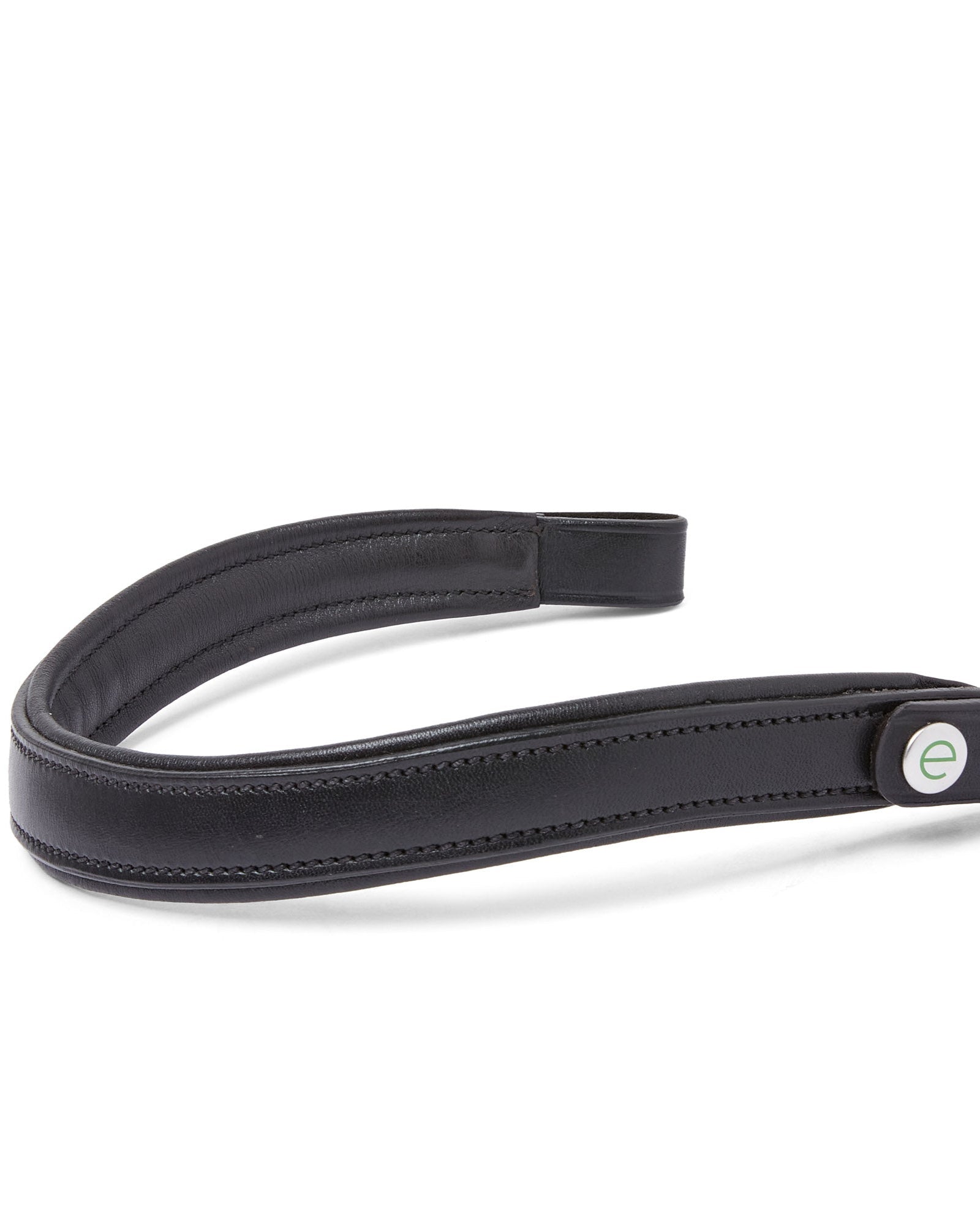 ECORIDER Freedom Comfort Browband Black: Leather Horse Browband with E-Clasp Quick Release System