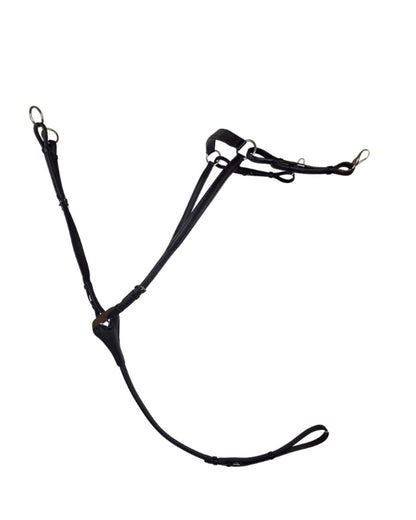 Black Elastic Horse Breastplate | Ultra Comfort Equestrian Equipment | Equiflair