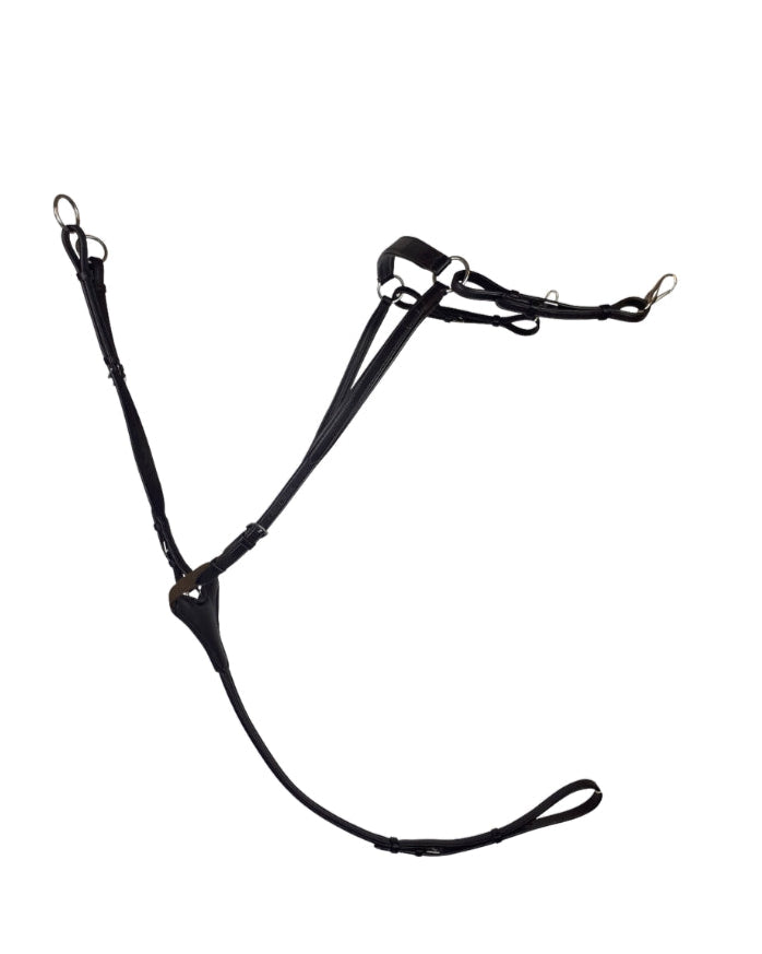 Black Elastic Horse Breastplate | Ultra Comfort Equestrian Equipment | Equiflair