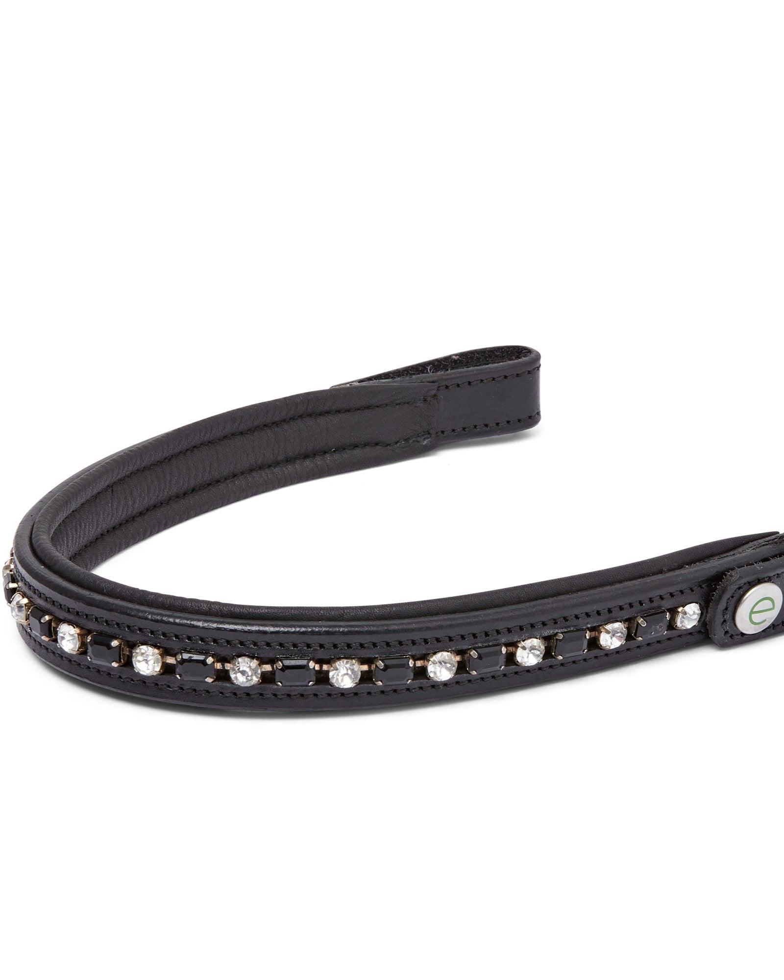 ECORIDER NOUVEAU BLACK Browband - Diamante Horse Browband, Bling Equestrian Browband - Equiflair