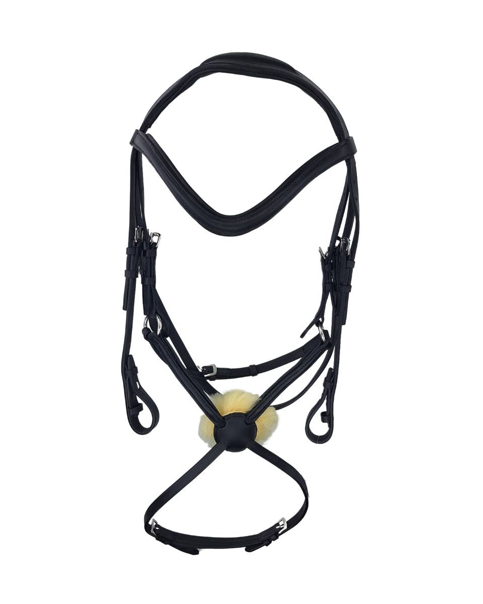 Anatomic Grackle Bridle - Black Leather Horse Bridle for Comfort and Control | Equiflair