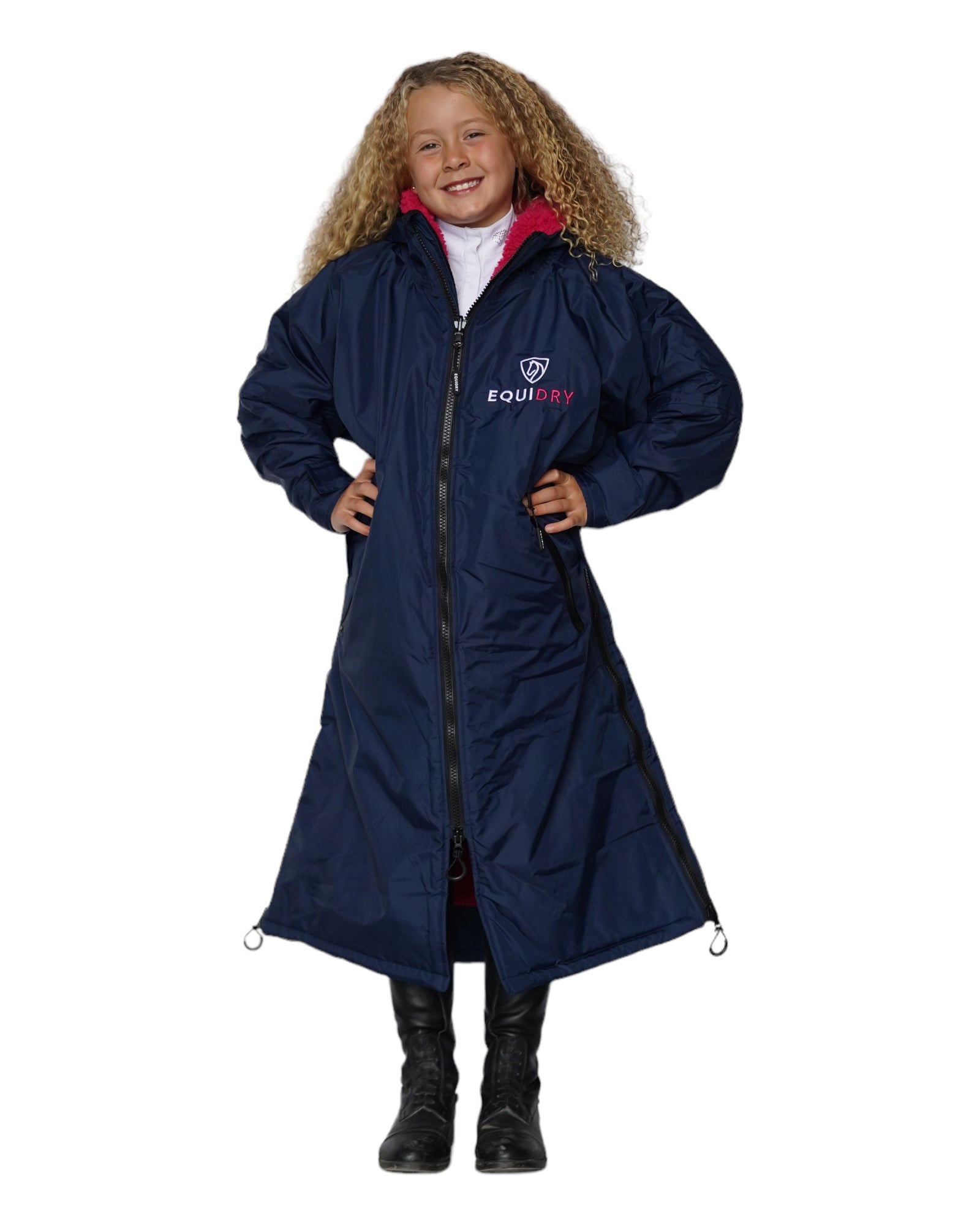 EQUIDRY | All Rounder Original Children's | Navy/Raspberry - EQUIDRY