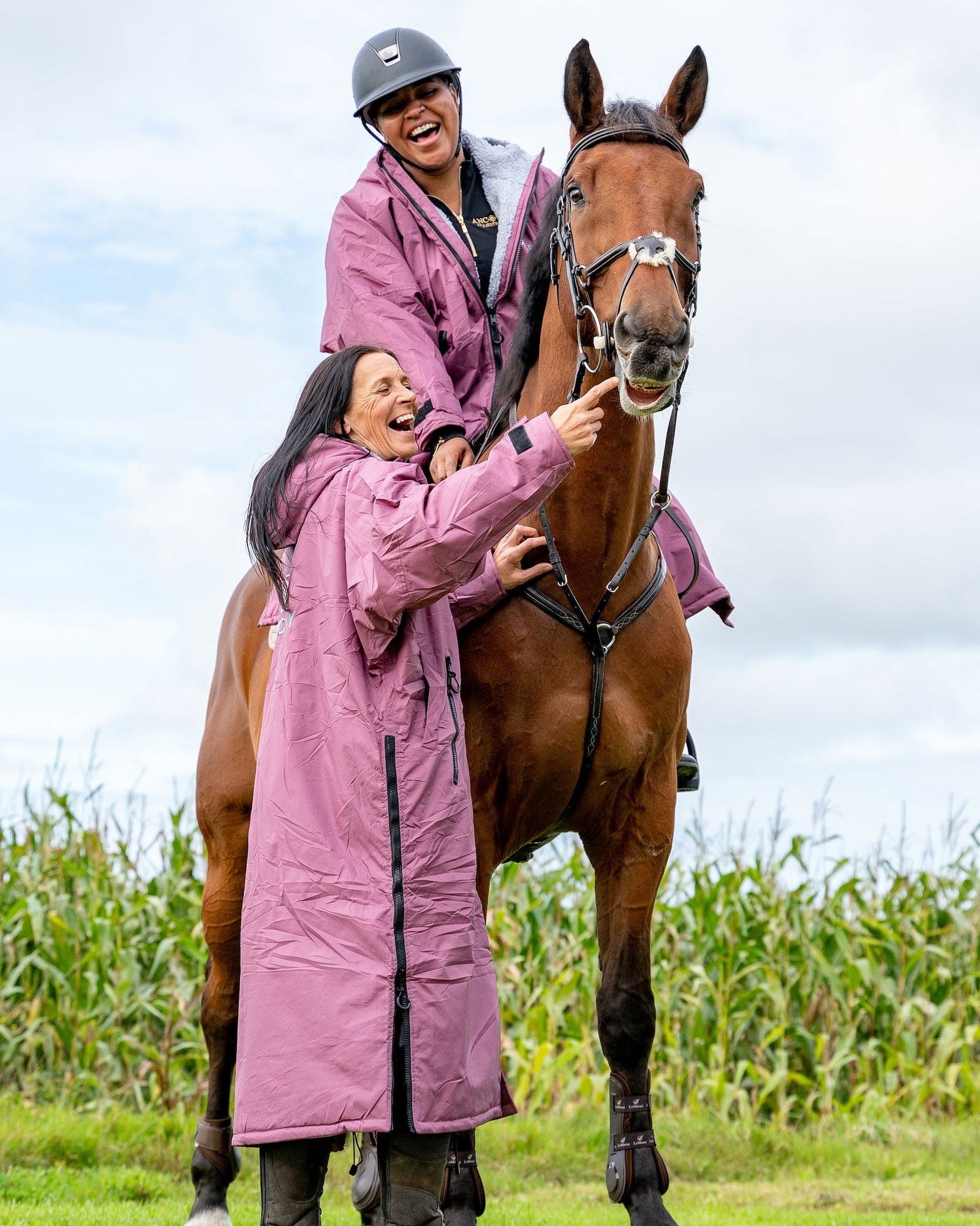 EQUIDRY waterproof horse riding raincoat | All Rounder Original Women's | Valerian 